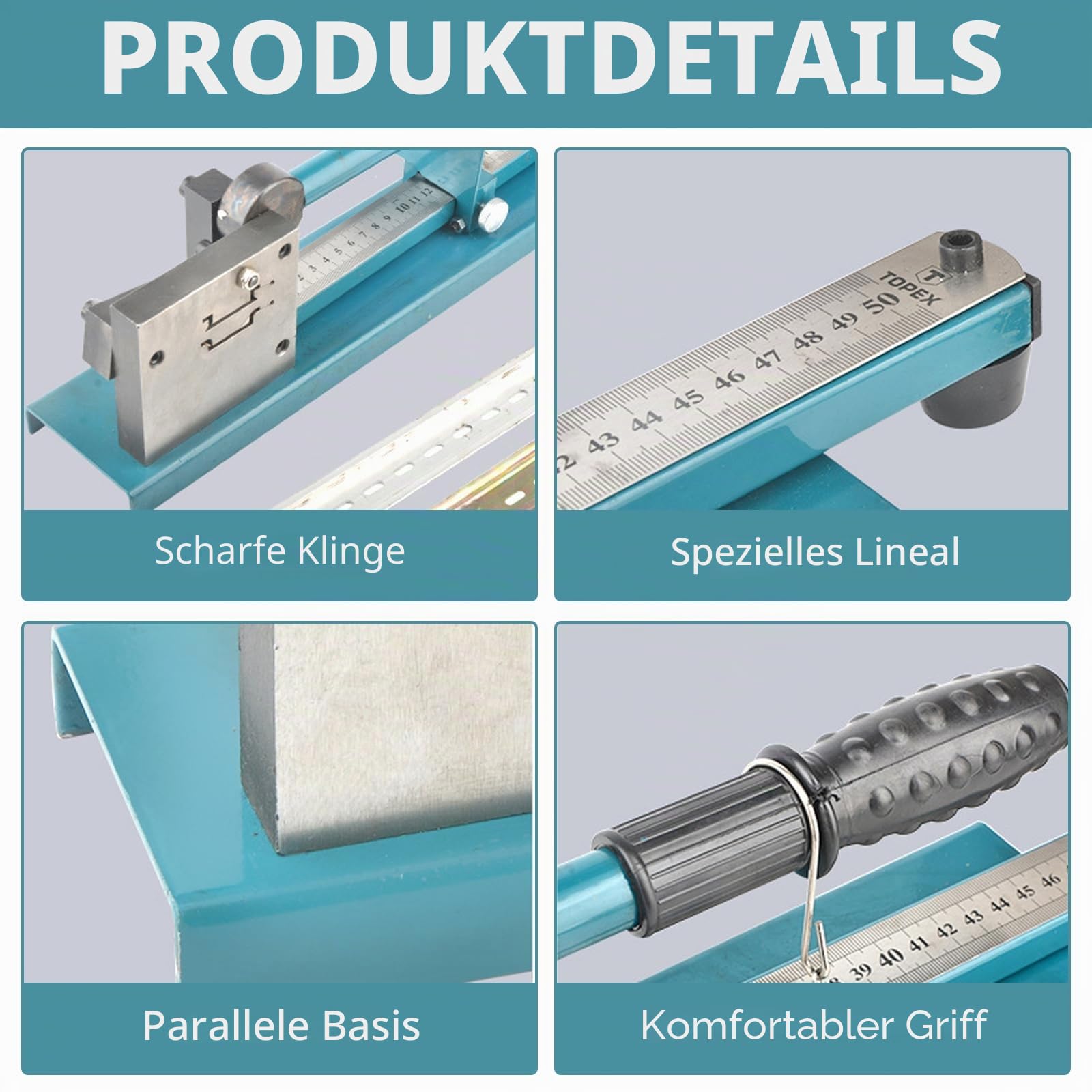 Schienenschneider, Manueller DIN Hutschienen Schneider 35 mm Tischgerät mit Messskala Doppelnut Schneidkopf für Stahl und Aluminium-DIN-Schienen für Elektrotechnik & Elektroinstallation