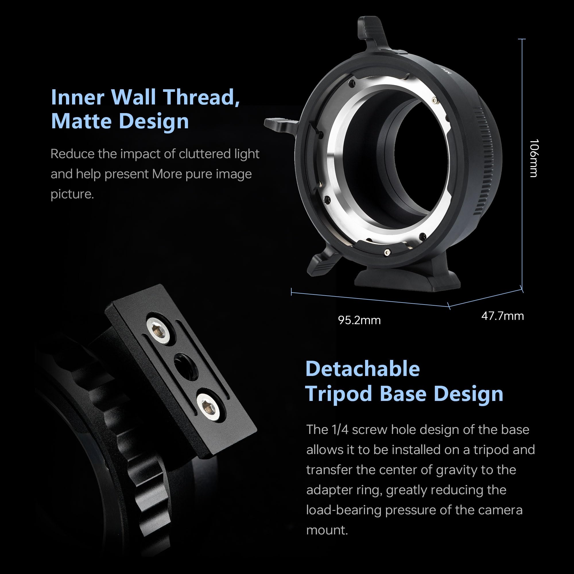 VILTROX Adapter obiektywu PL-L, pierścień konwertera obiektywu, adapter do aparatu, kompatybilny z kamerami PL do montażu obiektywu L Panasonic S1 S1R S1H S5/Leica SL SL2 CL TL/Sigma FP DSLR