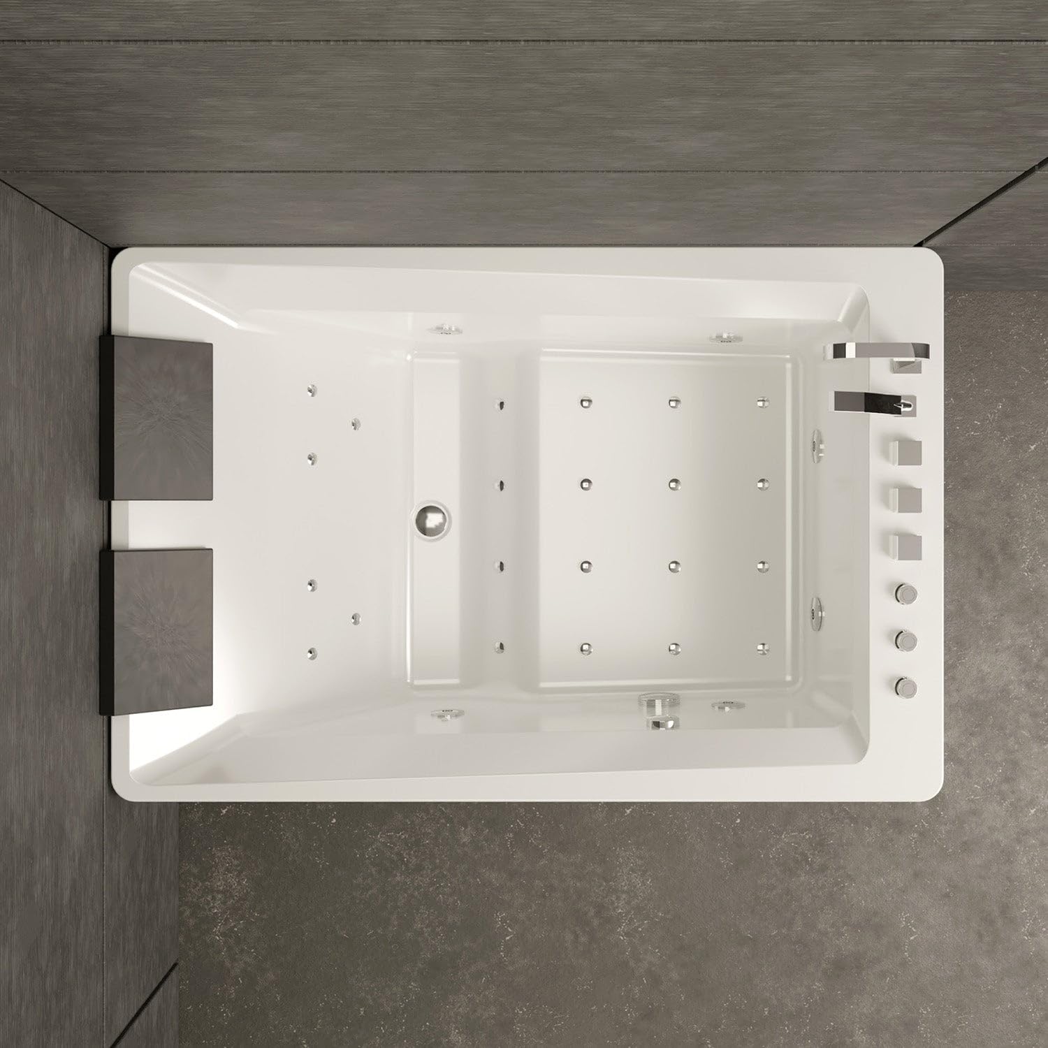 Baignoire Balnéo Tonsay Duo Jets 180 x120 x68 cm, by SPALINA