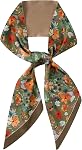 CHUNG Women Satin Head Scarves bandanas Emulation Silk HandBag Hair Ribbons Long Narrow Scarf 57 * 5.5"