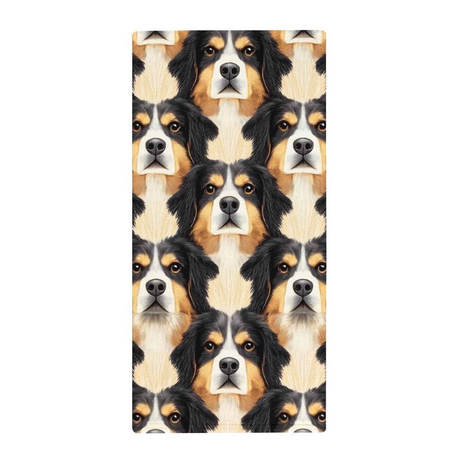Anceky Professional Spa Fingertip Towels, Rottweilers and Thistles Ultra Soft Hand Towels for Hotels, Yoga & Decorative Bathrooms