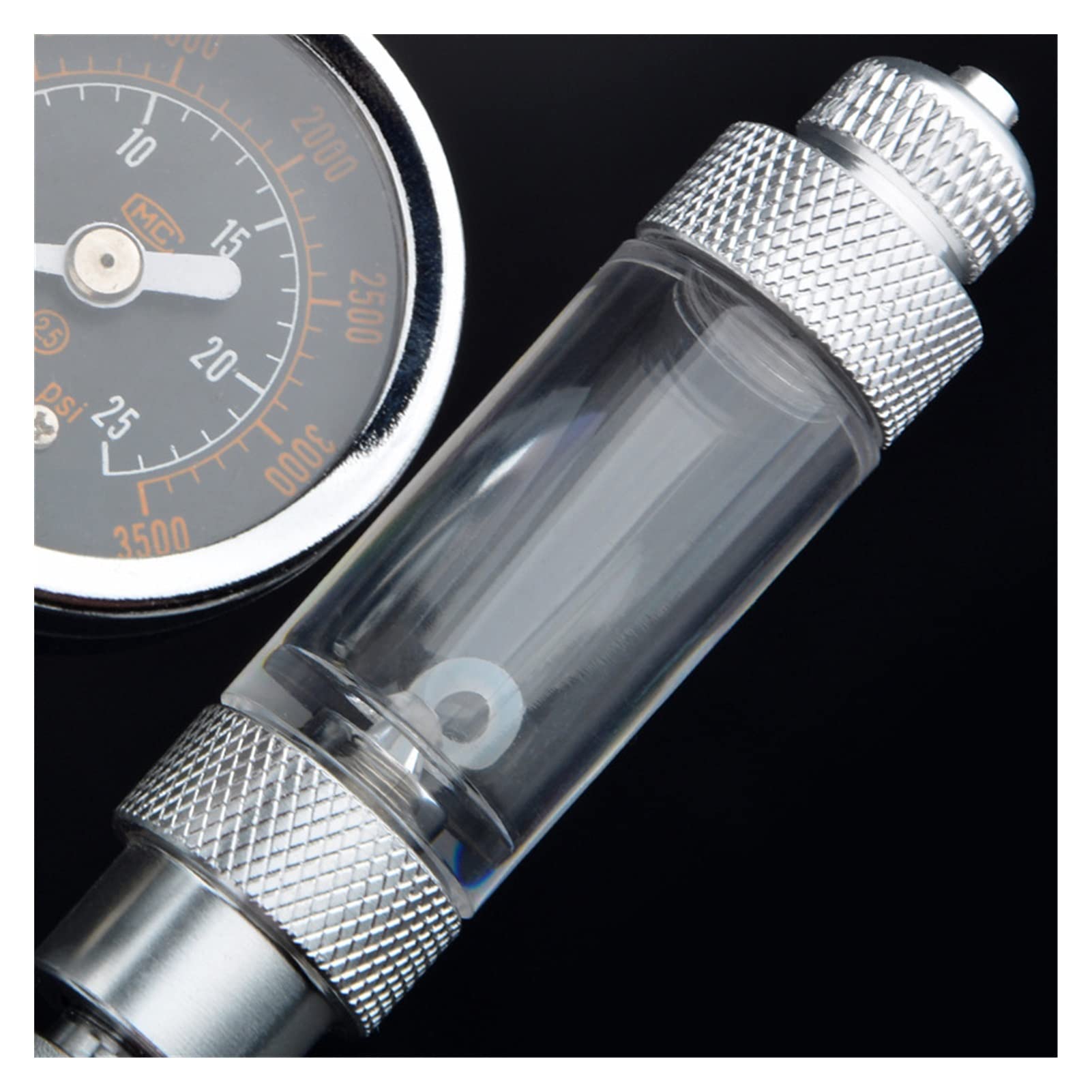 Reduktor ciśnienia CO2, Akwarium CO2 Regulator elektrozawór magnetyczny do akcesoriów akwarium Reaktor systemu sterowania(Big double meter,W21.8)