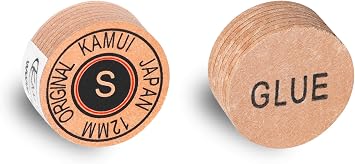 KAMUI Original Laminated Pool Billiard CUE TIP - 1 pc (Soft, 12 mm)