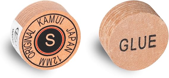 KAMUI Original Laminated Pool Billiard CUE TIP - 1 pc (Soft, 12 mm)