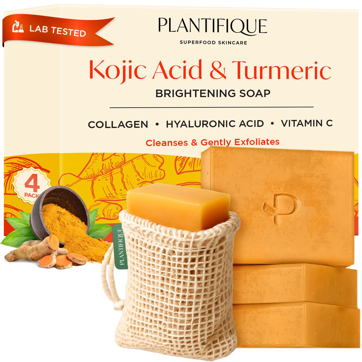 Amazon.com: PLANTIFIQUE Kojic Acid and Turmeric Soap for Dark