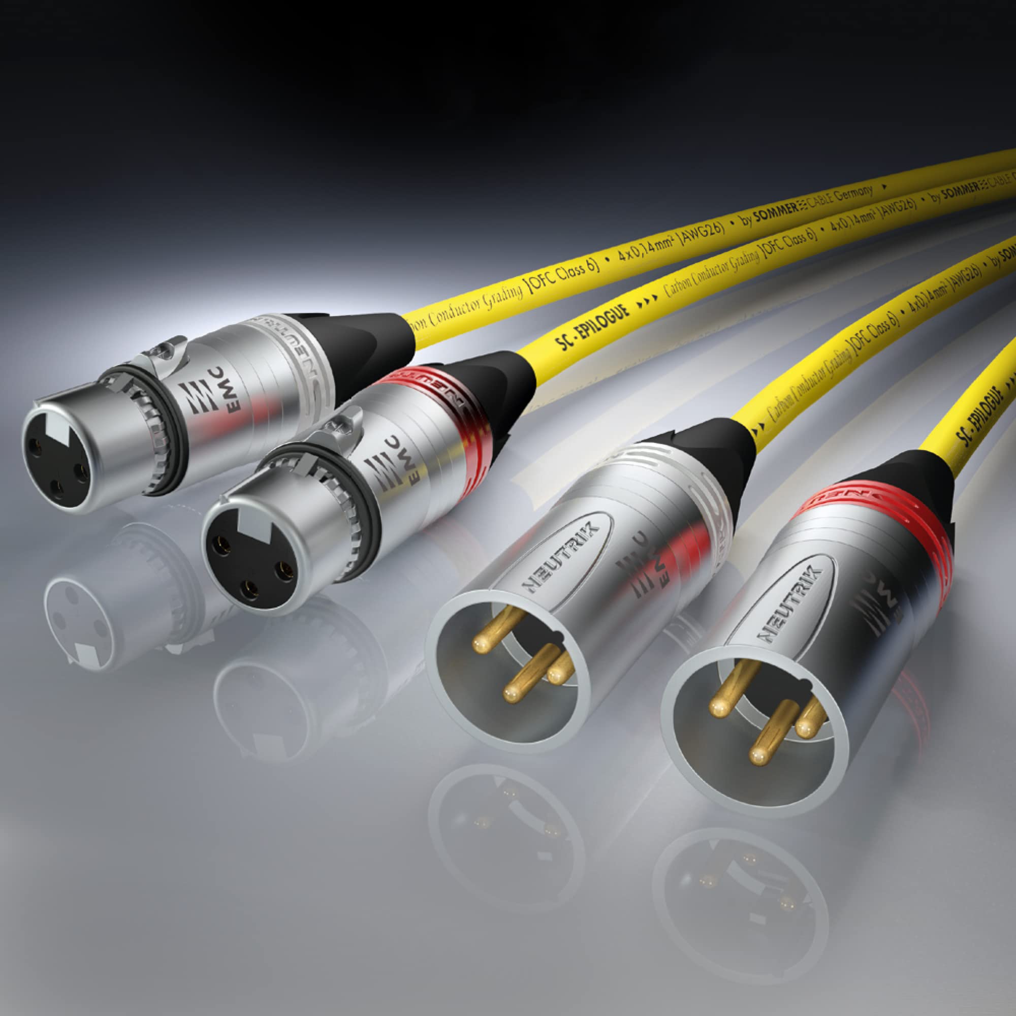 HICON "EPILOGUE" XLR Neutrik EMC NF-/ Phonokabel 2 x 1m SOMMER CABLE | EPB1-0100