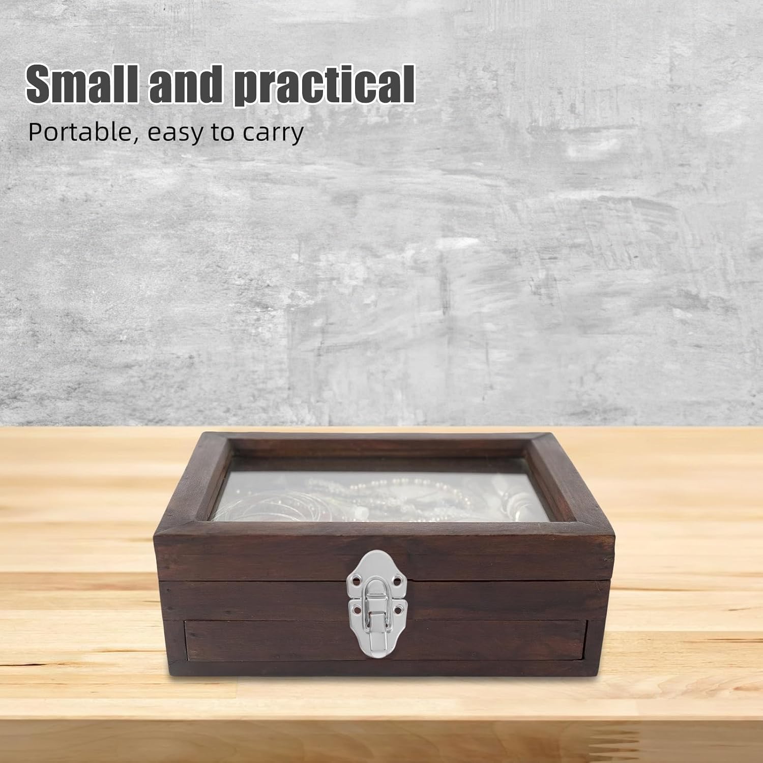 Jewelry Box Latch 20/40Pcs Retro Jewelry Box Lock Buckles Iron Toggle Latch for Wooden Toolboxes Gift Boxes Decorative Hasps Hardware(Brown,40pcs)