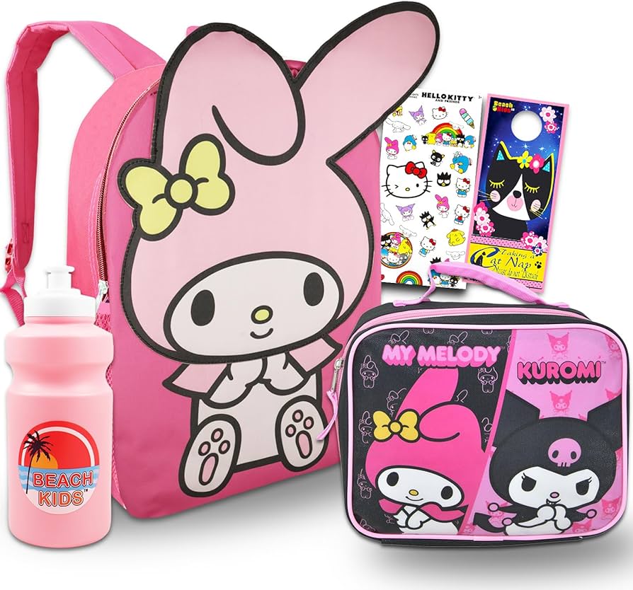 My Melody Backpack and Lunch Box Set - Bundle of 16