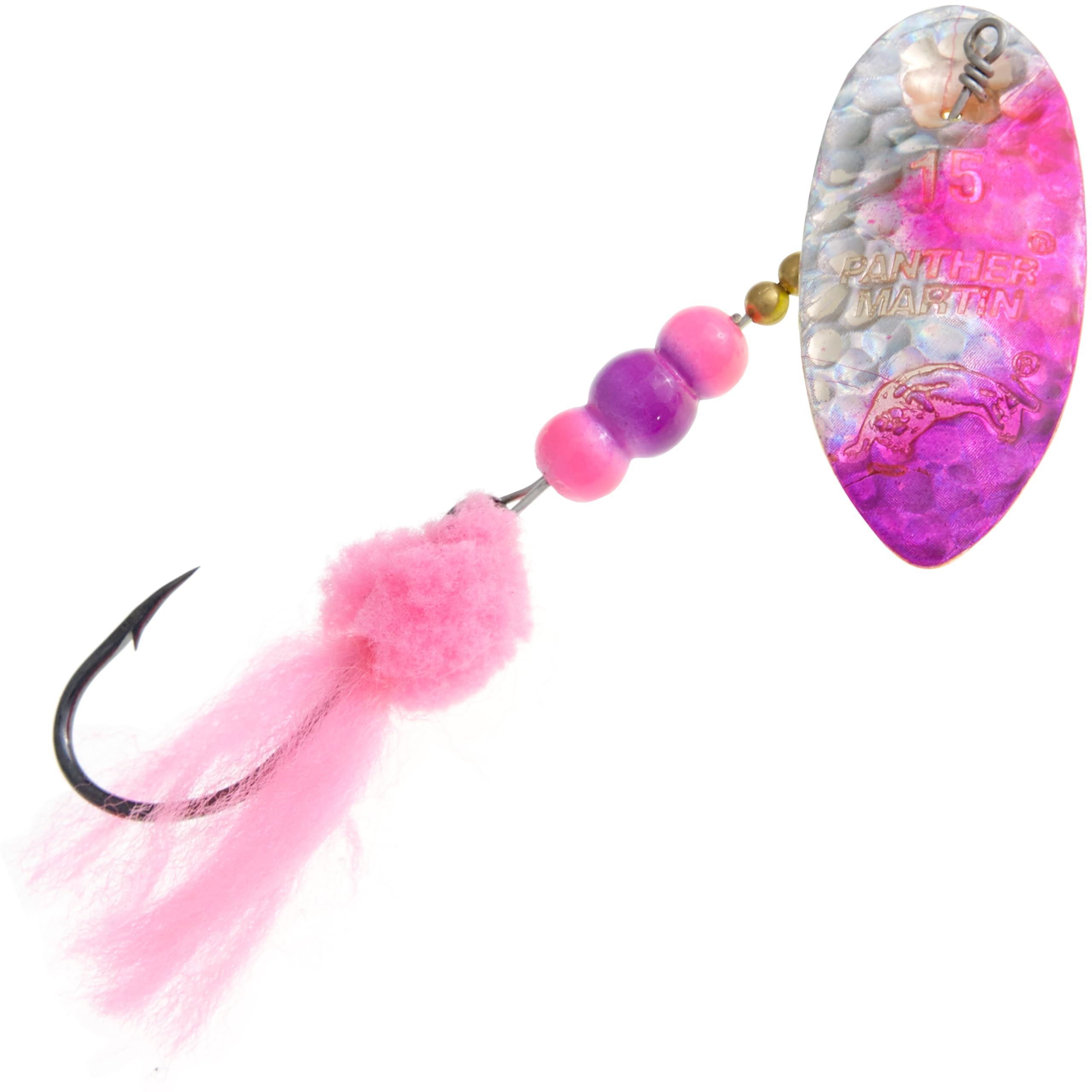 Panther Martin PMSSHR_18L_HPPK Salmon Steelhead HolyRoe Fishing Spinning Lure - Hammered Purple Pink - 18L (1/2 oz)