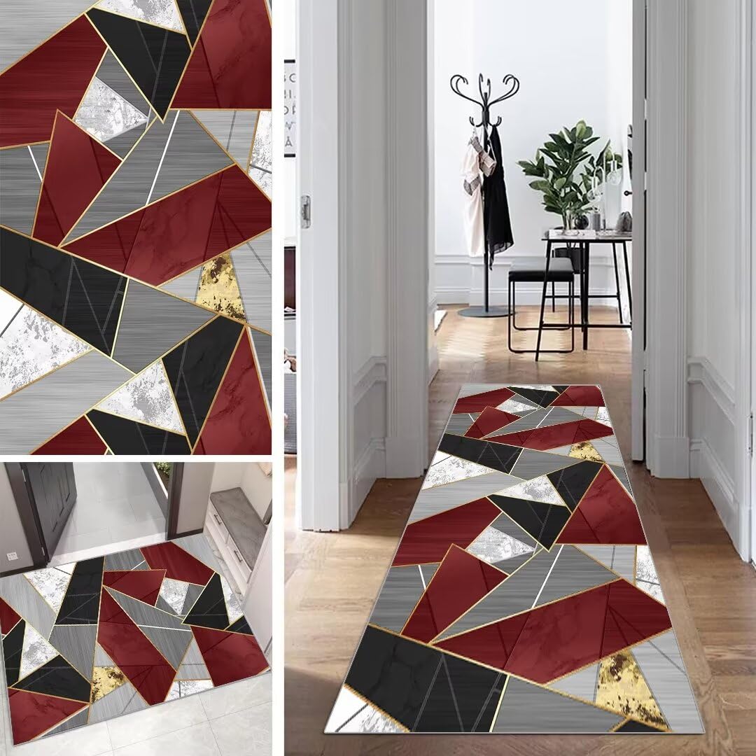 Tapis de couloir vintage anti-glisse et absorbant pour protéger votre entrée
