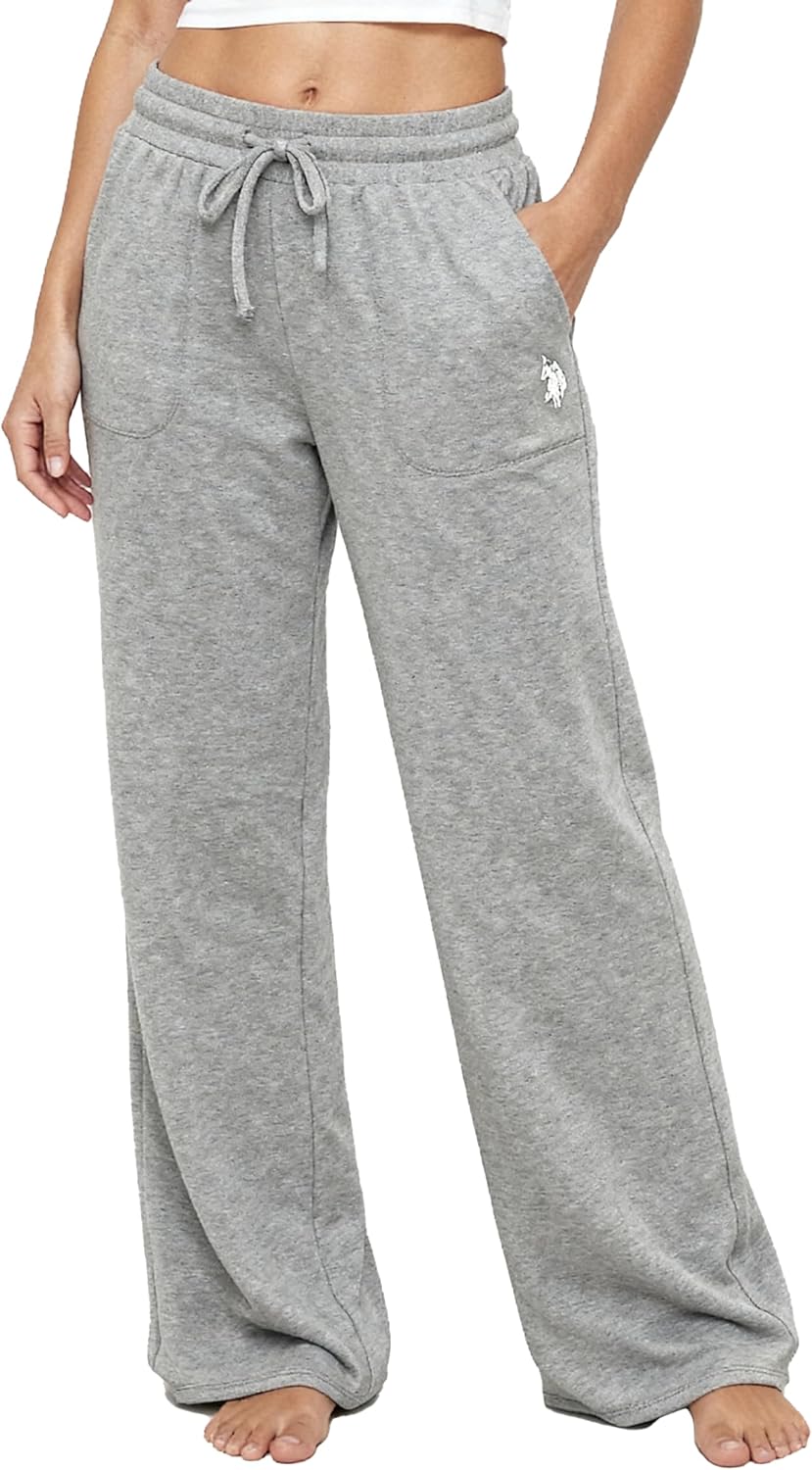 U.S. Polo Assn. Women's Wide Leg Sweatpants, Fleece-Backed Valentines Gifts for Her