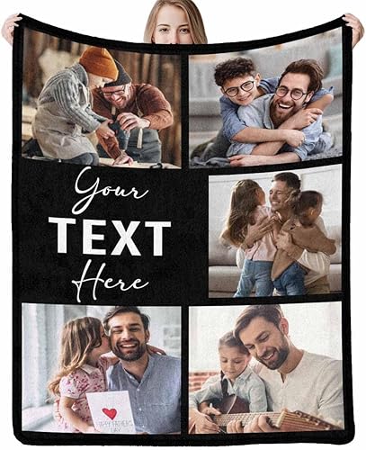 Miniatura 7 de Manta personalizada para mujeres y hombres, manta personalizada para boda, aniversario, San Valentín, manta personalizada con 7 fotos, manta de