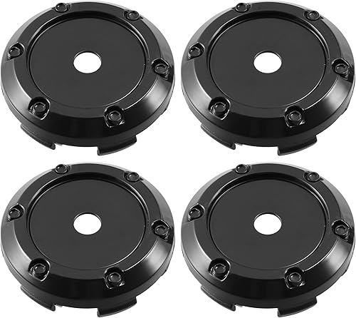 Miniatura 8 de ACROPIX 2.441 in de diámetro exterior de la base 6 clips de 2.598 in de diámetro exterior total de la llanta de la rueda, tapas centrales negras -