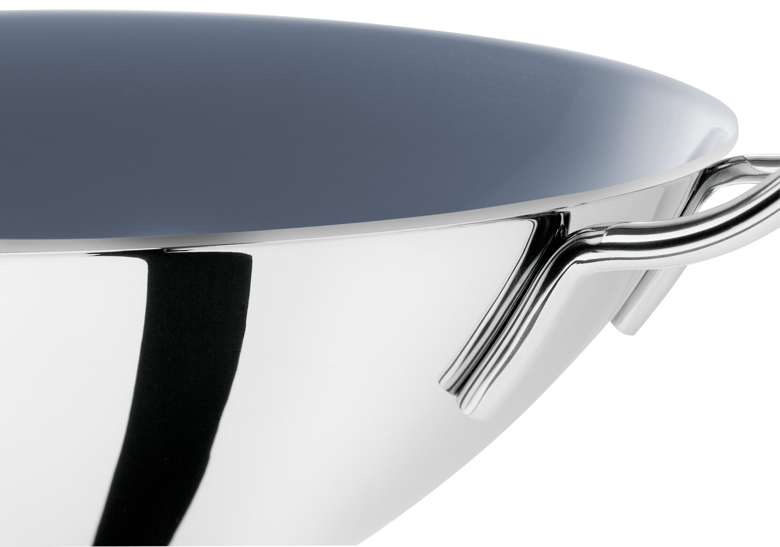 ZWILLING Plus Wokpfanne, 32 cm, Keramikbeschichtet, Induktion, mit Glasdeckel und Edelstahlgitter, Silber