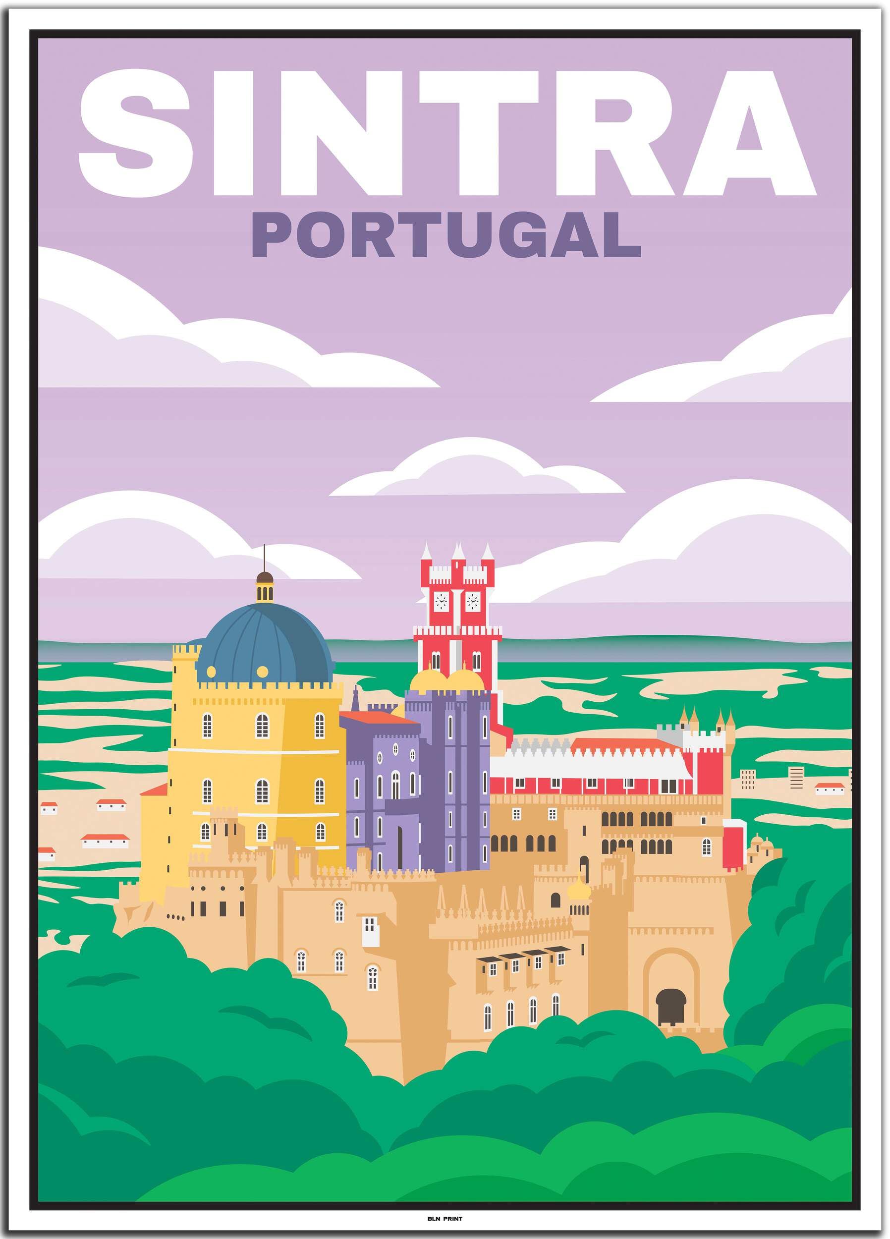 BLN PRINT Sintra (1) – plakat podróżny w stylu vintage
