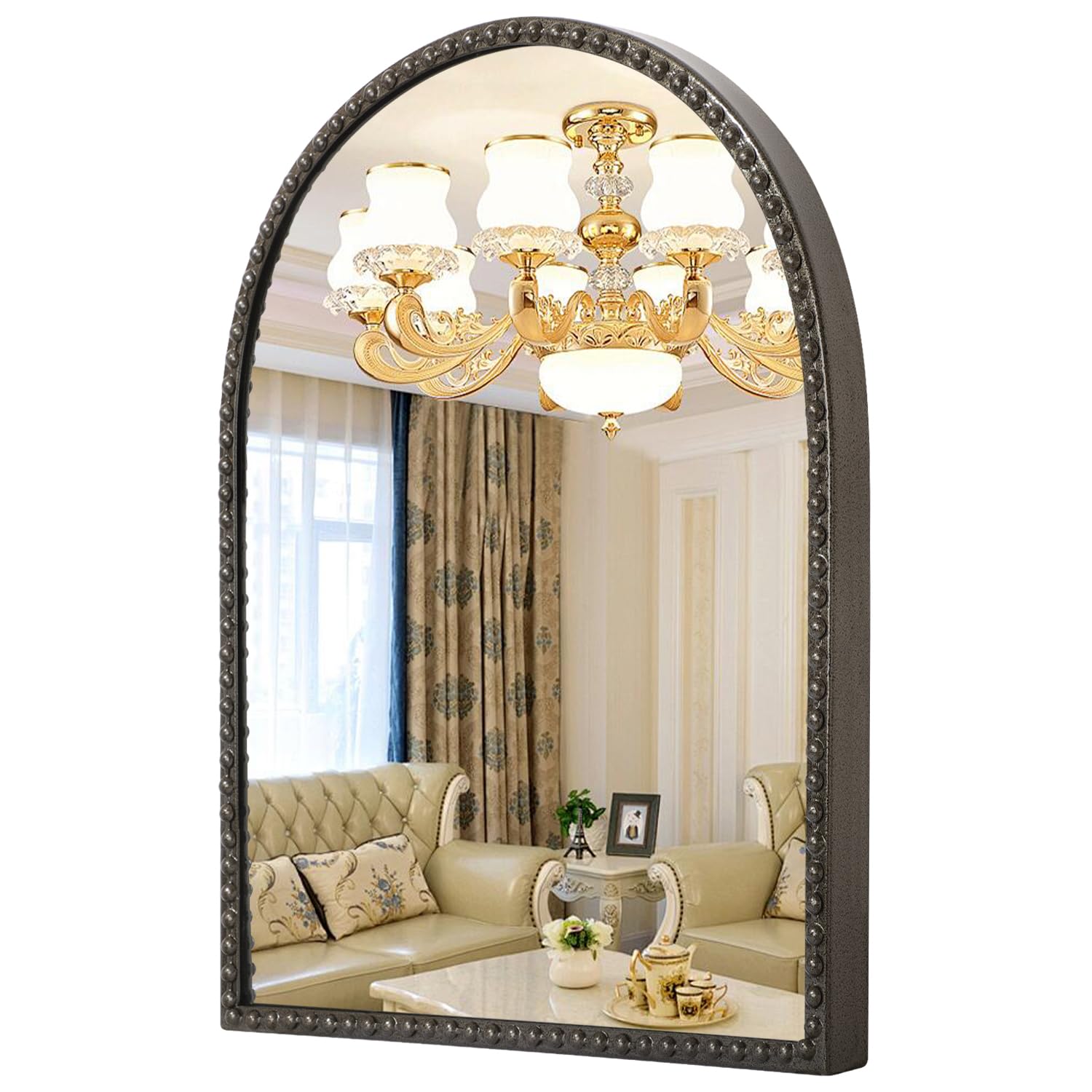 Miroir de salle de bain arche : agrandissez votre petite pièce sombre