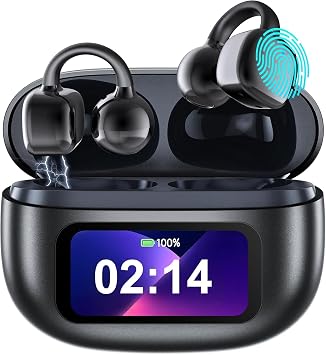 AI Translation Earbuds Real Time, 144 Languages Translator Earbuds for iOS & Android, Hi-Fi Sound, 3-in-1 Translation Headphone for Travel, Business & Learning with Charging Case & LED Display - Black