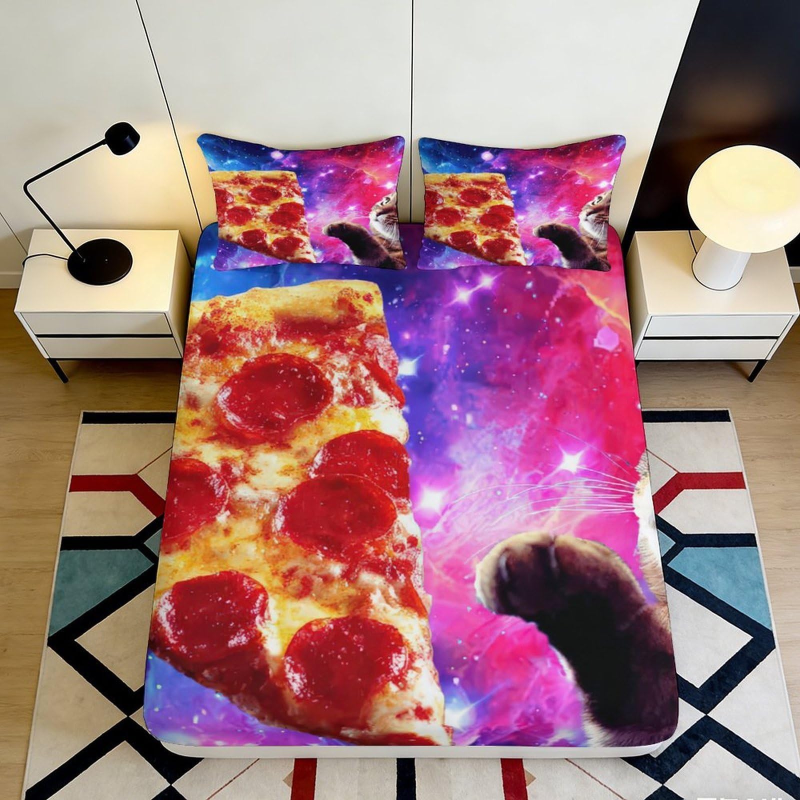 3D Printed Koala Fitted Sheet Microfiber Deep Pocket Bedroom Bedding Koala Mattress Fitted Cover Washable 90x200x25cm