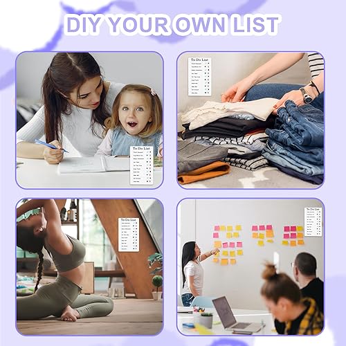 Miniatura 5 de Tabla de tareas de rutina deslizante, tabla de tareas de borrado en seco desmontable, lista de tareas de borrado en seco con herramienta de