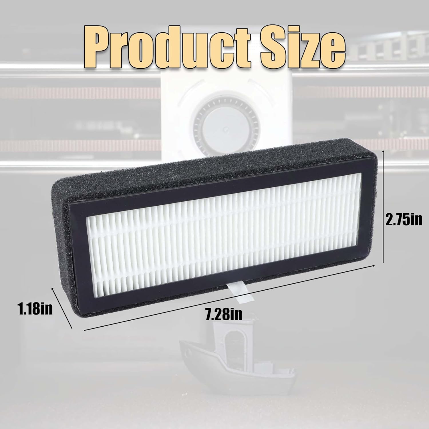 4-Pack HEPA 13 + Activated Carbon Combo Air Filter丨for Bambu Lab P2S 3D Printers丨Filters VOCs, PM2.5, Ultrafine Particles and Odors - Dual-Layer Upgraded Filtration