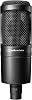 ميكروفون مكثف قلبي واسع الحجاب الحاجز من Audio-Technica AT2020