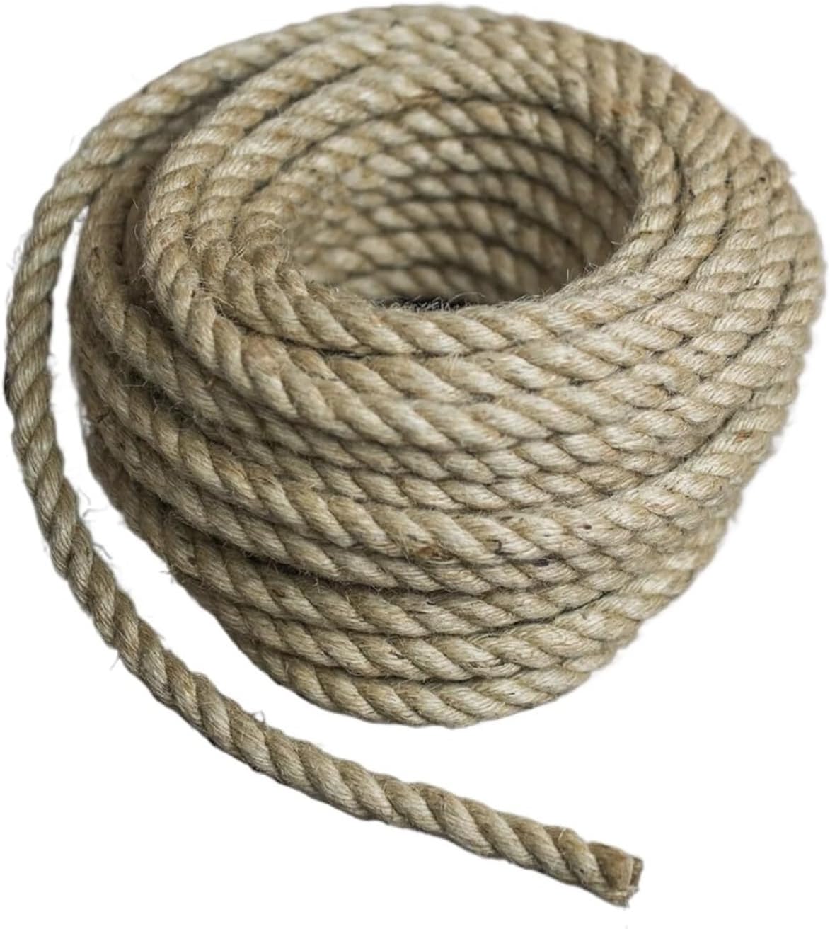 4/5/6/8mm Natural Jute Twine Vintage Rope Cord String Burlap for Wrapping Gardening 50M