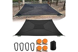 Square Hammock | Extra Large Sky Camping Hammock | 13 ft for...