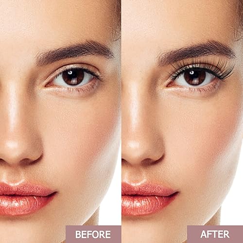 Miniatura 6 de 72 pestañas postizas individuales de raíz ancha, rizo CD, longitud de 0.315-0.630 in, suaves y para uso personal en casa (natural03-D-16)