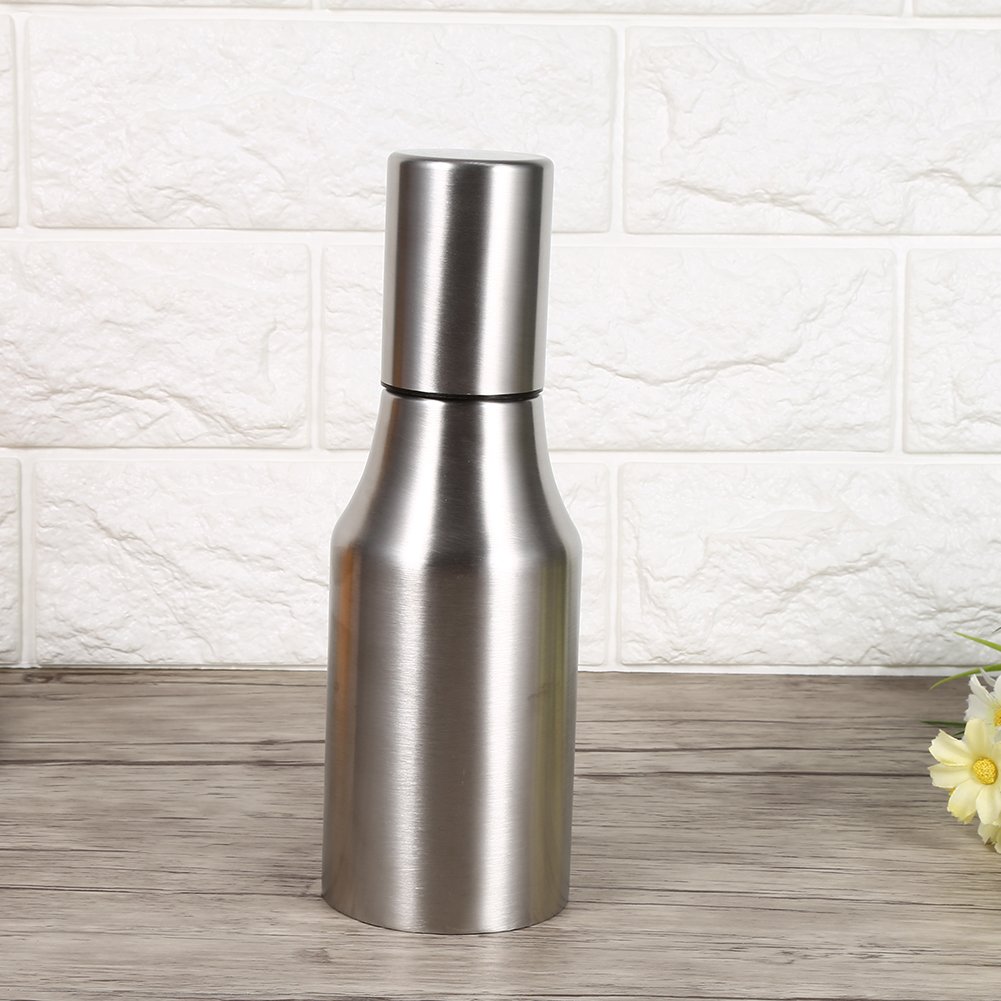 TOPINCN Stainless Steel Oil Pot Oil Vinegar Dispenser Bottle Dispenser Practical Container Pot Kitchen Supplies 500Ml(500Ml) - Image 3