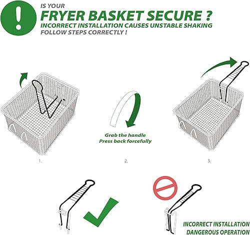 Miniatura 8 de Freidora eléctrica con temporizador 10L10.6QT Freidora comercial con cesta y tapa, control de temperatura, 1700 W110 V de acero inoxidable freidora