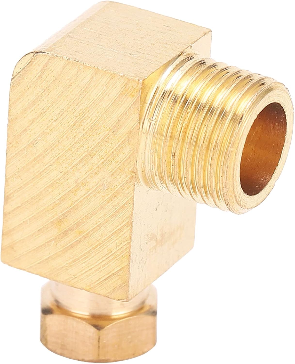 Brass Pipe Fitting Elbow Adapter with Temperature Tightness Stability and Pressure for Oil Pipe Connection Nylon tube copper tube aluminum tube (PL410)