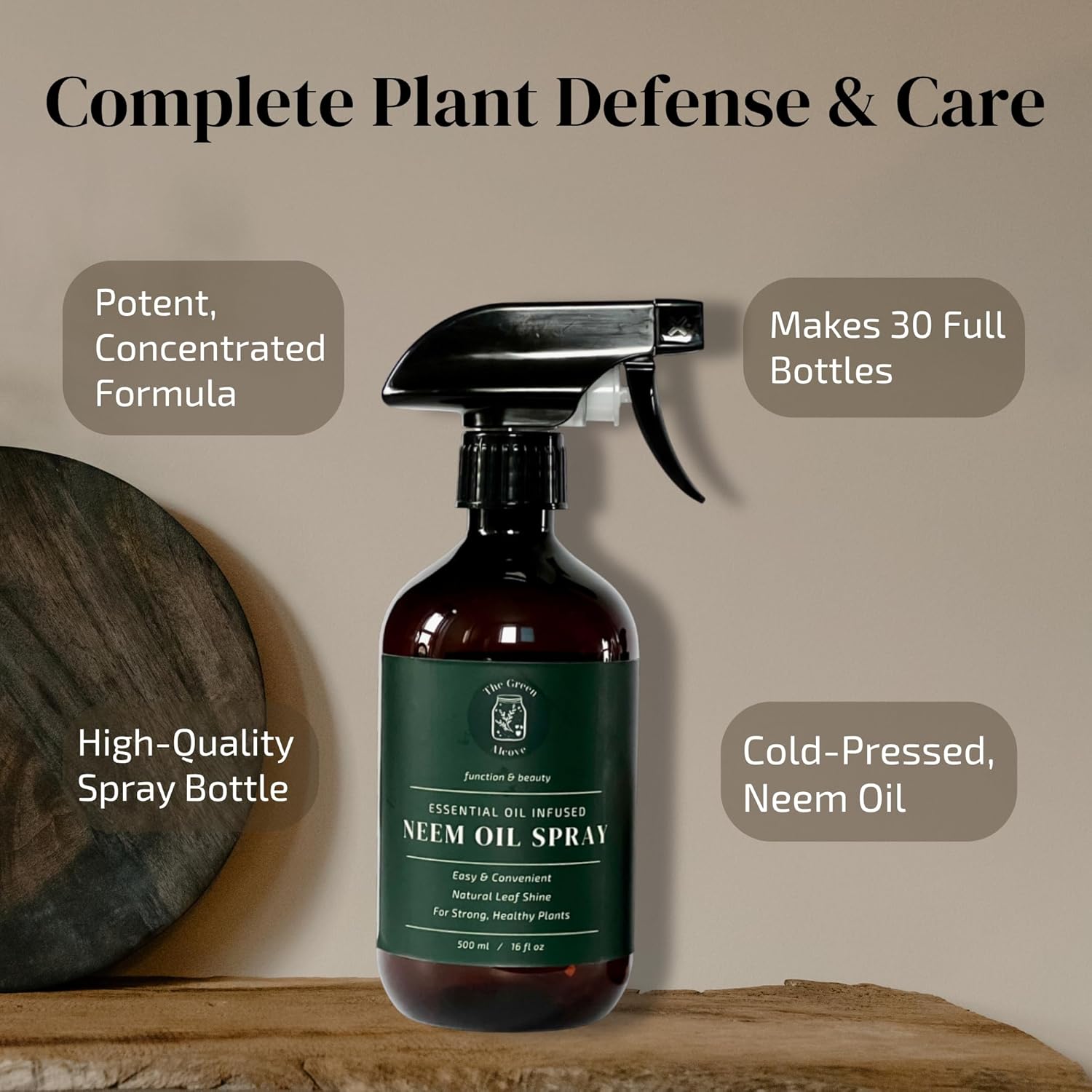 Plant Shine & Defense Duo – Plant Wipes + Essential Oil Infused Neem Oil Spray
