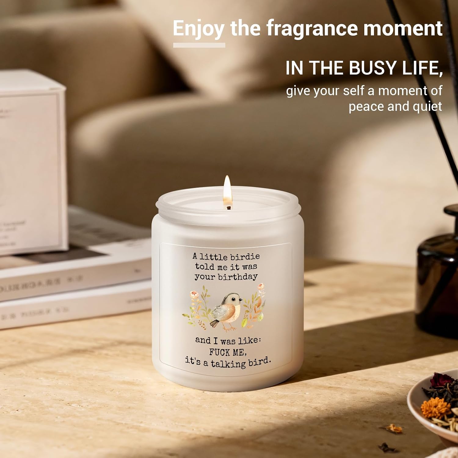 Funny Birthday Gifts for Women Men, Funny Birthday Gifts, Lavender Candle