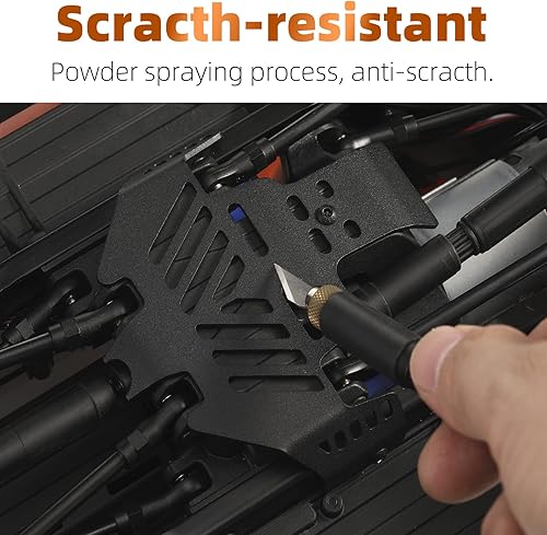 Miniatura 5 de Juego de armadura de chasis RC 1/10 para coche TRX-4, placa deslizante de acero inoxidable para TRAXXAS TRX4 Sport Body (Podwer Spray), protector de