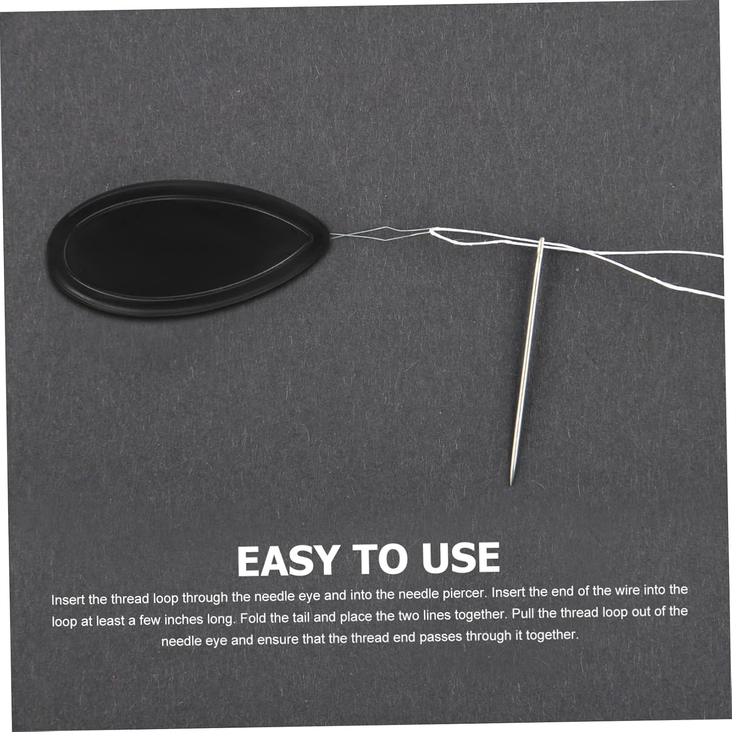 Lurrose 100pcs Needle Threader Tool for Easy Sewing Embroidery Crafting and Hand Tools for Eye Needles for Moms Grandmas