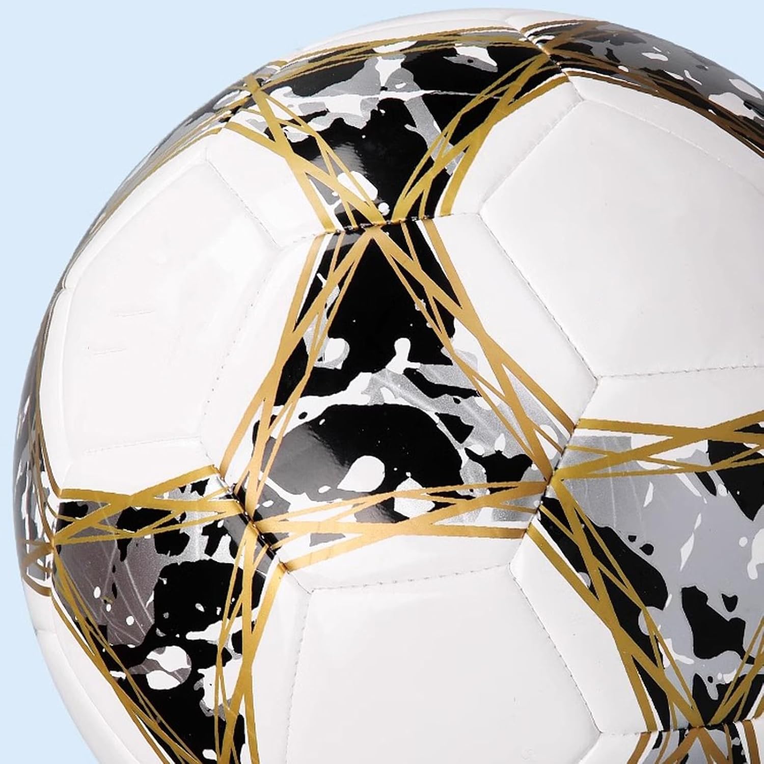 ABAJI Soccer Ball Size 3 4 5 Practice Training Boys Girls Gift Thicker Leather Anti Exploded Indoor Outdoor Come with Pump Needle