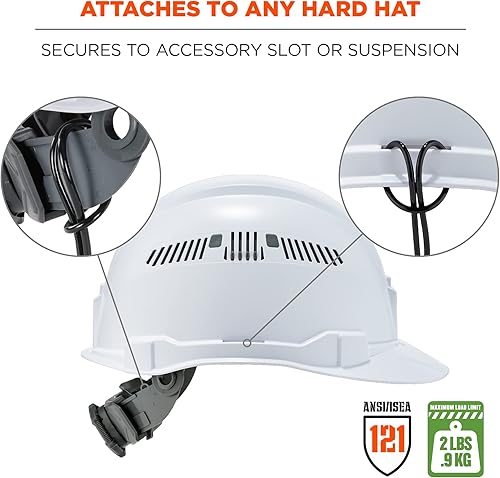 Miniatura 2 de Cordón en espiral con extremo de hebilla, diseño sin enganches, se fija fácilmente a cascos, herramientas o pequeños objetos de valor, capacidad de