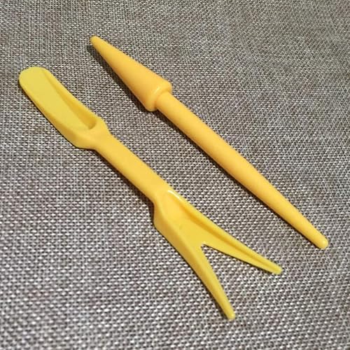 Miniatura 8 de DOITOOL 20 piezas de semillas de jardín, plántulas de plástico más anchas para siembra, excavación, trasplante, herramientas de plantación, mini