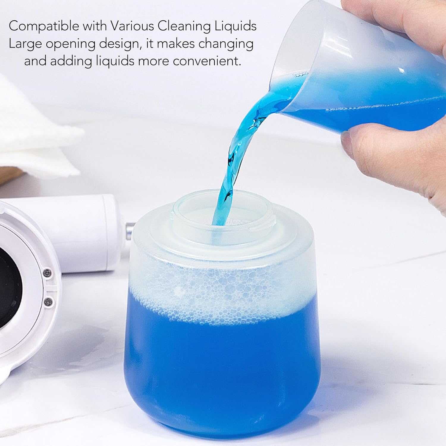 Diydeg Electric Foaming Shampoo Dispenser, 450ml Capacity Automatic Dog Soap Dispenser, Rechargeable Dog Shampoo Foamer for pet Bathing, Bathroom, Kitchen, Toilet Cleaning