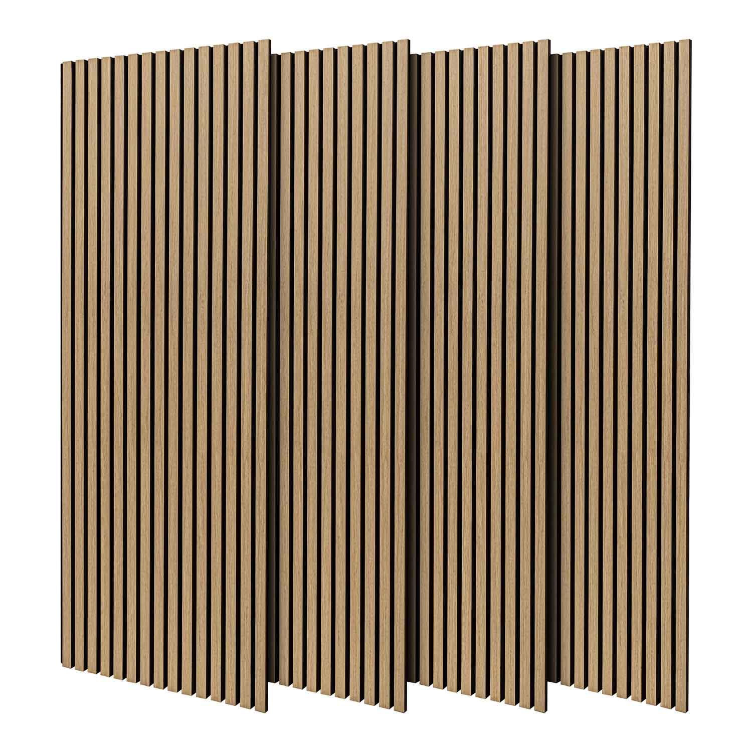 Beethoven - Paneles de insonorización (4 unidades, madera, 150 x 60 cm, superficie total 3,6 m²), color beige