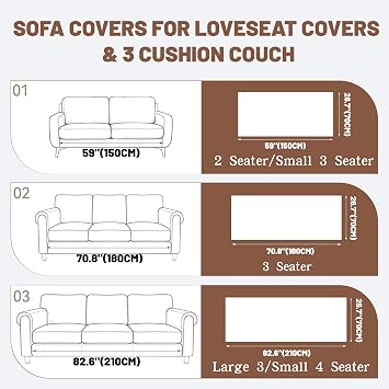 Couch Cover for Dogs Washable, Non Slip Soft Cozy Brown