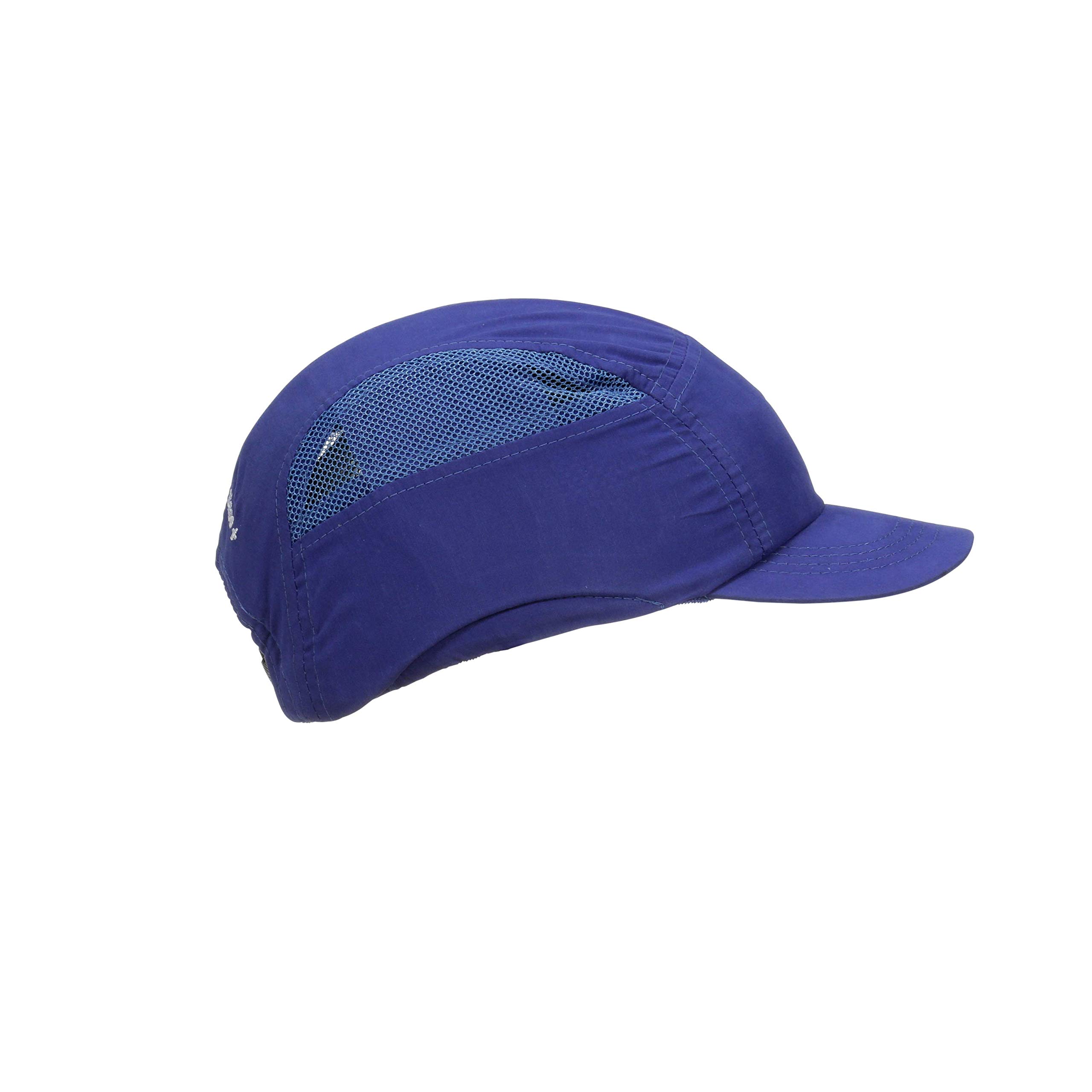3M First Base y Gorra de protección, Azul Real, con Visera Recortada 55 mm, 2014288 (Paquete de 4)