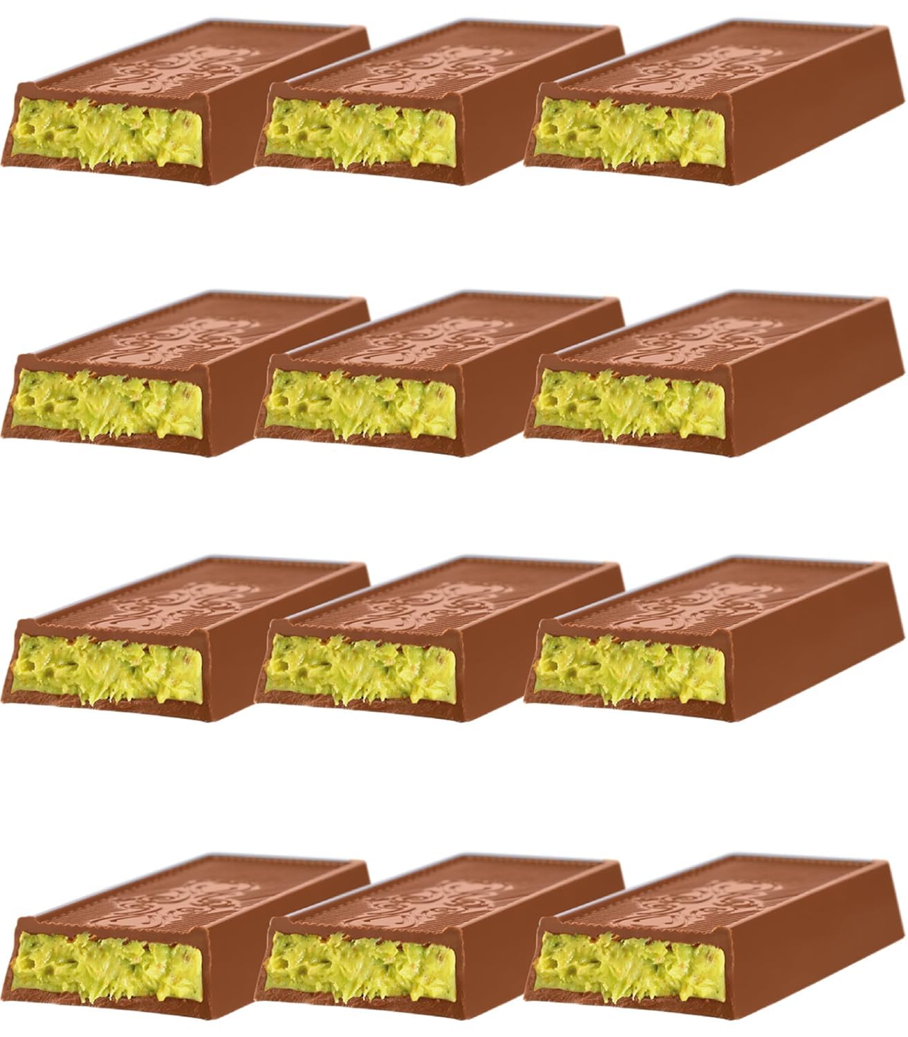 Dubai Chocolate - Milk Chocolate With Pistachio (Cikolata Meshur Dubai Lezzeti) (Mini Size (Pack of 12))