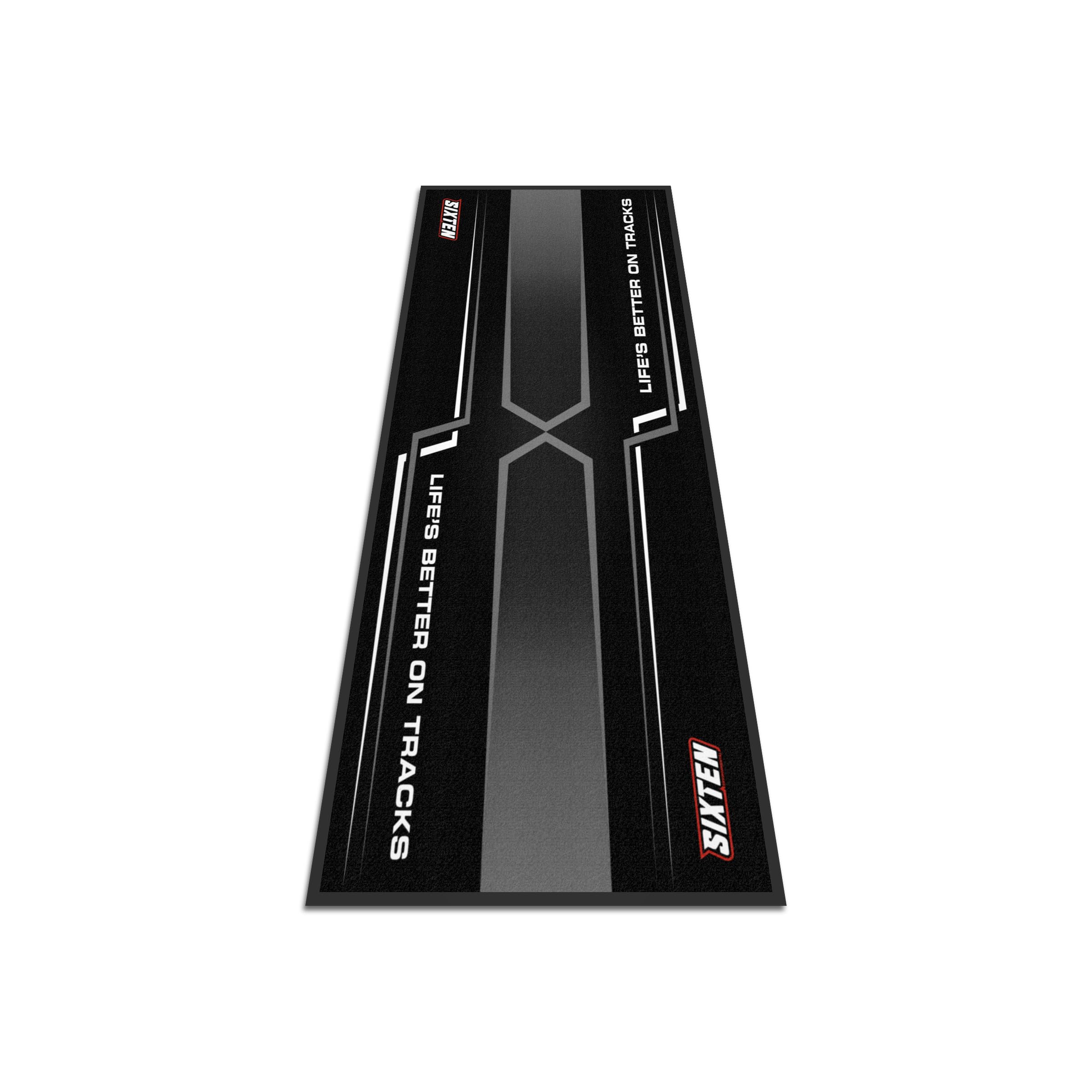 Alfombra de moto Fusion SIXTEN 95 x 240 – Alfombra ambiental para moto – para paddocks y garaje, lavable y ecológica, ideal como regalo para moto