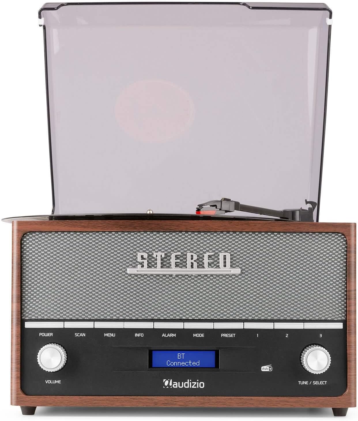Audizio Frisco Turntable display showing 'BT Connected'