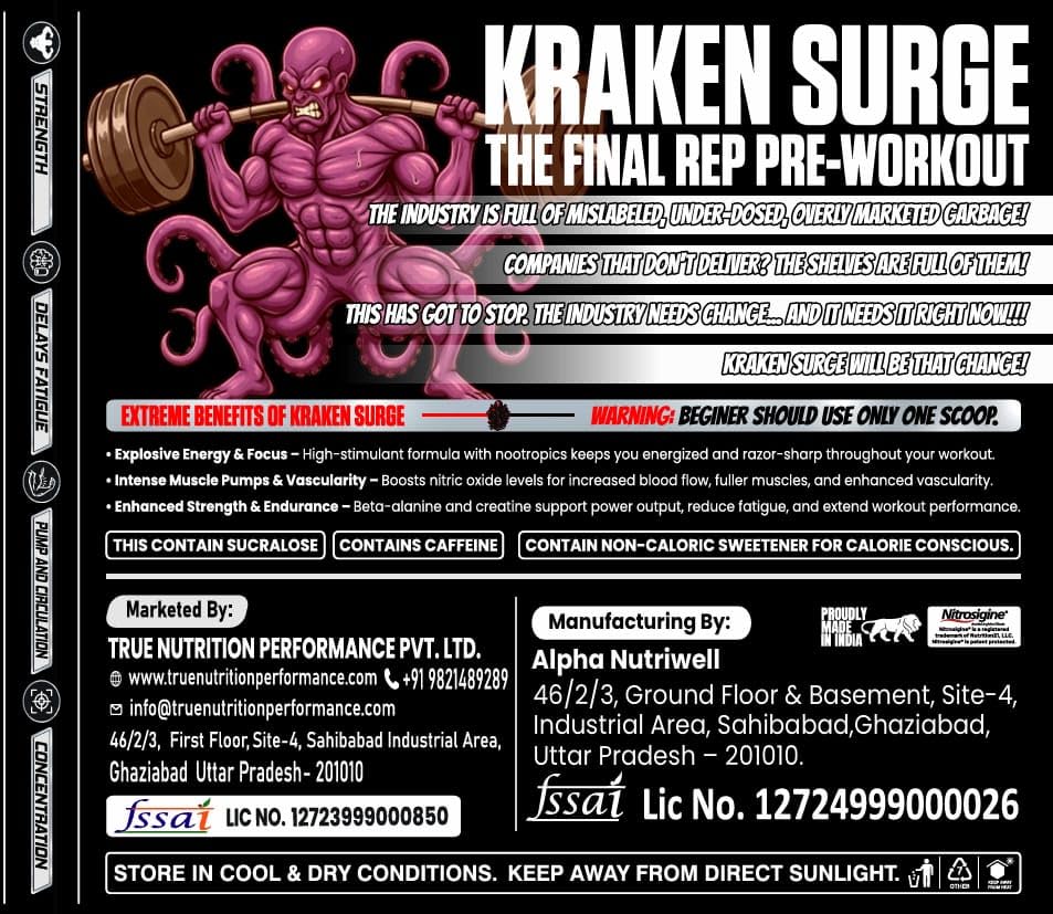 HELIXLABZ Kraken Pre-Workout 60 Servings Berry Storm 1 g - Image 5