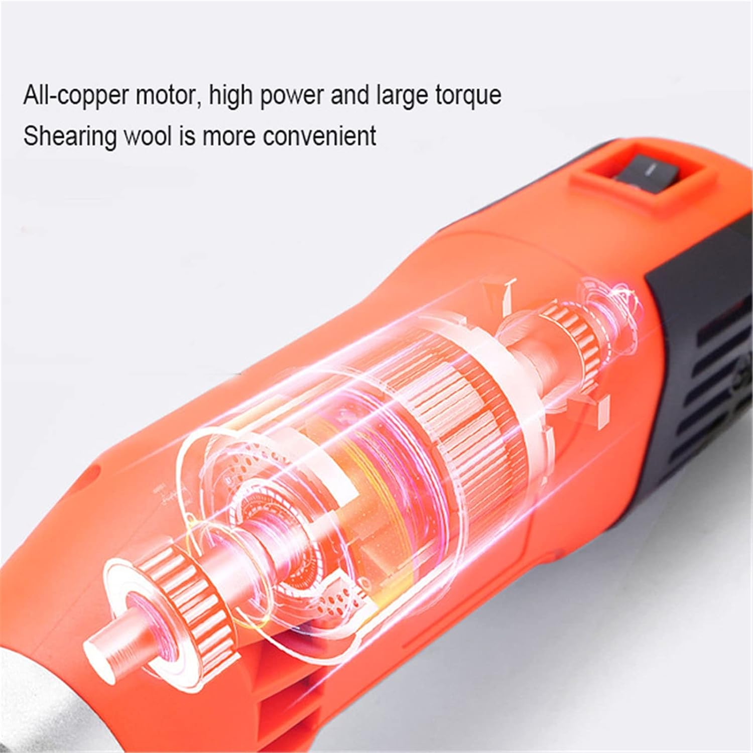 GagalU Professional Sheep Shearing Clippers, Sheep Clipper, Electric Shearing,Portable Adjustable Electric Sheep Clipper Wool Shearing Shears Machine Orange