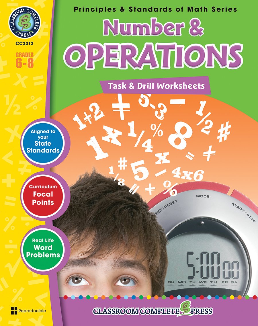 Buy Number & Operations: Task & Drill Sheets, Grades 6-8 (Principles & Standards of Math) — BookShops.in