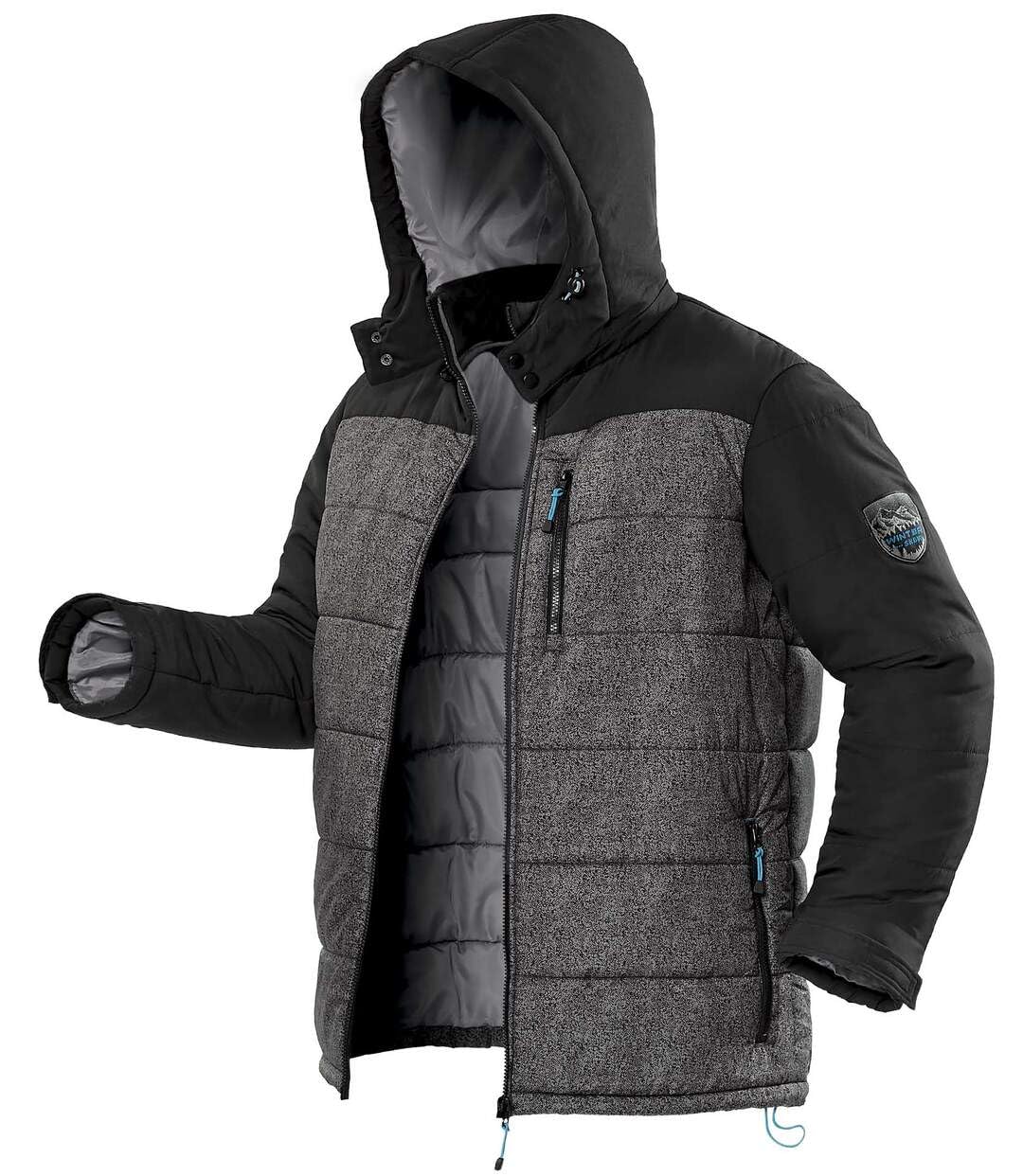 ATLAS FOR MEN Doudoune à capuche M-5XL traitement déperlant
