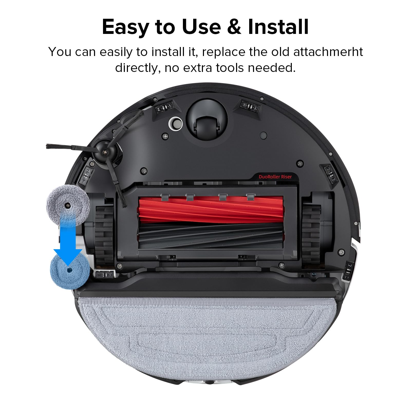 Roborock 2-Pack Edge Mop Cloth Replacements For S8 MaxV Ultra & S8 Max Ultra Robot Vacuums - View #2